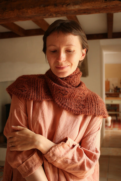 Floks Shawl | Wrap made from Plötulopi by Lopi Island and Tynn Silk Mohair by Sandnes