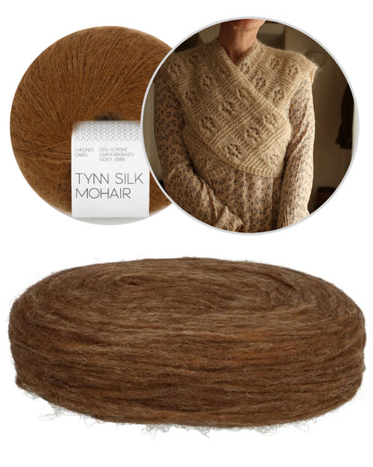 Floks Shawl | Wrap made from Plötulopi by Lopi Island and Tynn Silk Mohair by Sandnes