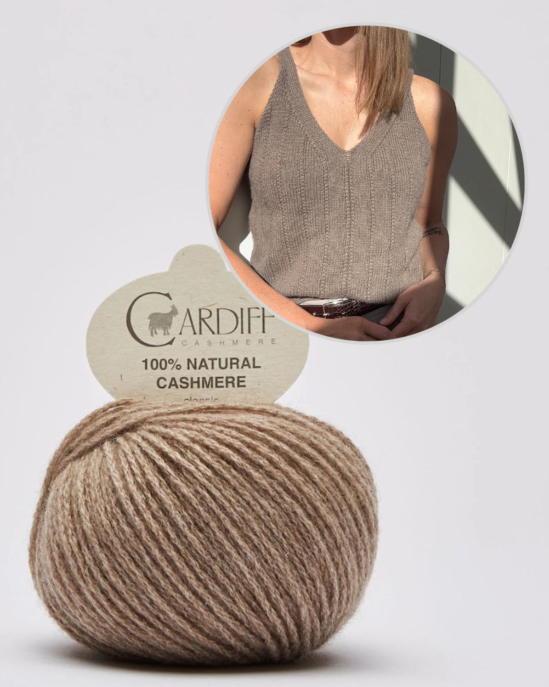 Flow Loop Top | zarte Streifen aus Classic Cashmere von Cardiff