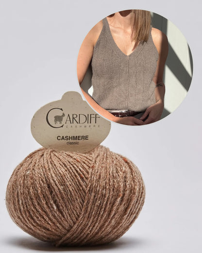 Flow Loop Top | zarte Streifen aus Classic Cashmere von Cardiff