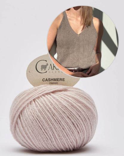 Flow Loop Top | zarte Streifen aus Classic Cashmere von Cardiff