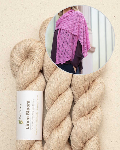Flower Stole | weiche Leinen Stola aus Linen Bloom von Pascuali