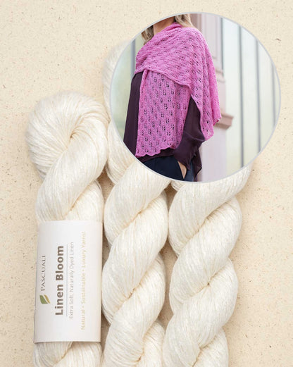 Flower Stole | weiche Leinen Stola aus Linen Bloom von Pascuali