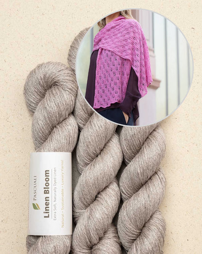 Flower Stole | weiche Leinen Stola aus Linen Bloom von Pascuali