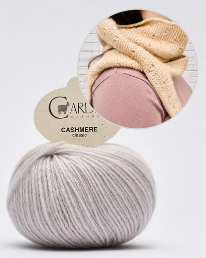 Rabea von gute-garne Fortune Cookie Shawl mit Classic Cashmere von Cardiff 21