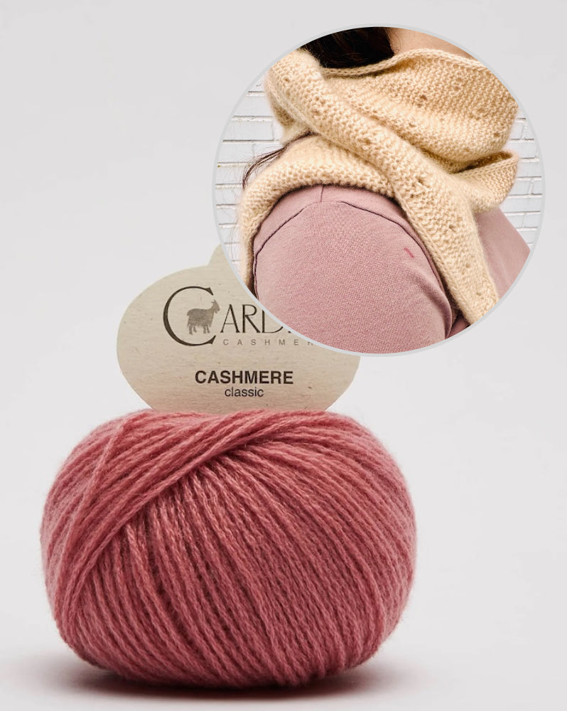 Rabea von gute-garne Fortune Cookie Shawl mit Classic Cashmere von Cardiff 13