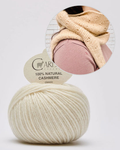 Rabea von gute-garne Fortune Cookie Shawl mit Classic Cashmere von Cardiff 19