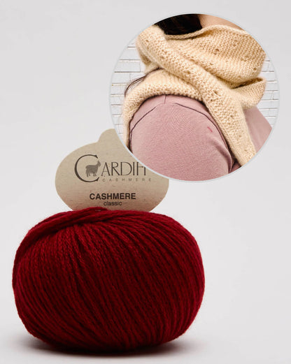 Rabea von gute-garne Fortune Cookie Shawl mit Classic Cashmere von Cardiff 14