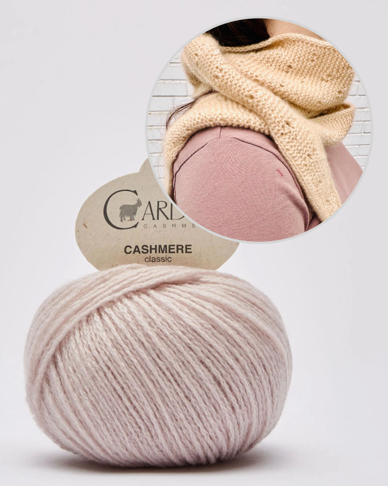 Rabea von gute-garne Fortune Cookie Shawl mit Classic Cashmere von Cardiff 15