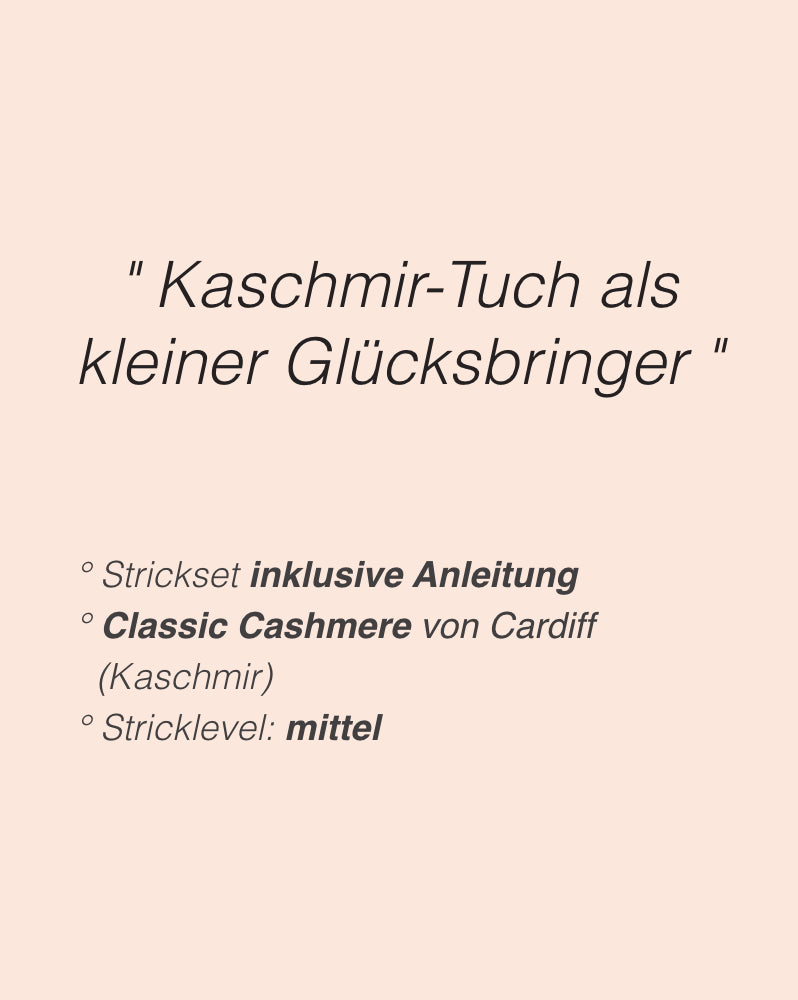 Rabea von gute-garne Fortune Cookie Shawl mit Classic Cashmere von Cardiff 2