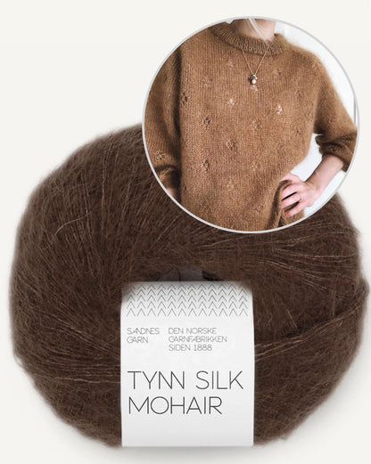 Fortune Sweater | sart lykkebringer i Tynn Silk Mohair fra Sandnes Garn