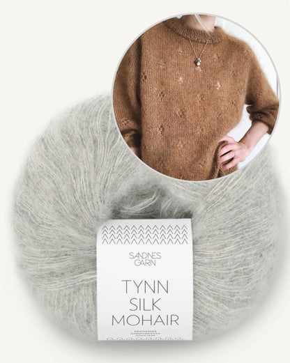 Fortune Sweater | sart lykkebringer i Tynn Silk Mohair fra Sandnes Garn