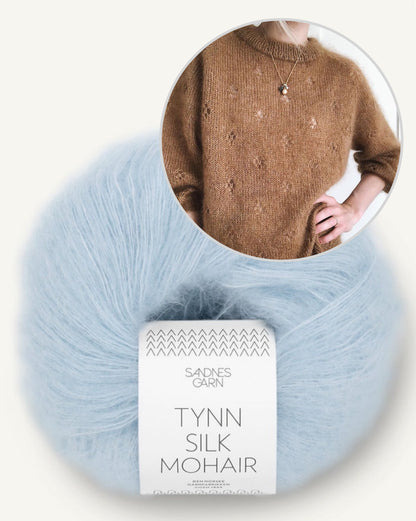 Fortune Sweater | sart lykkebringer i Tynn Silk Mohair fra Sandnes Garn