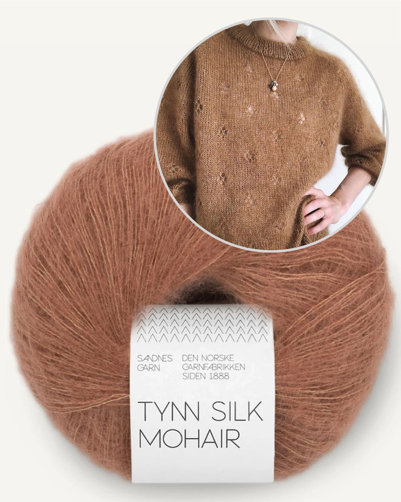 Fortune Sweater | sart lykkebringer i Tynn Silk Mohair fra Sandnes Garn