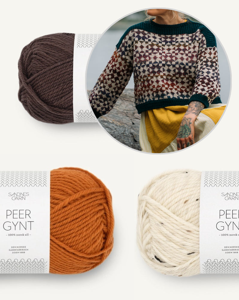 Framed Sweater von Andrea Mowry mit Peer Gynt von Sandnes Garn 7