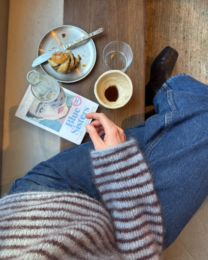 Frankie Blouse | feine Streifen aus Primo Tynn Silk Mohair von Sandnes Garn