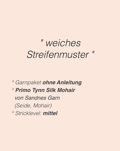 Frankie Blouse | feine Streifen aus Primo Tynn Silk Mohair von Sandnes Garn