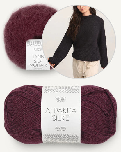 Franky Pullover - Alpakka Silke Mohair | zart und weich mit seidigem Fall