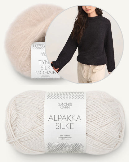 Franky Pullover - Alpakka Silke Mohair | zart und weich mit seidigem Fall