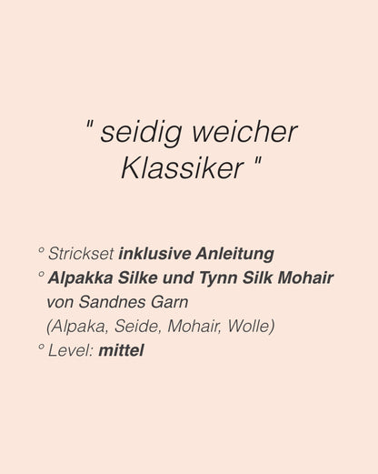 Franky Pullover - Alpakka Silke Mohair | zart und weich mit seidigem Fall