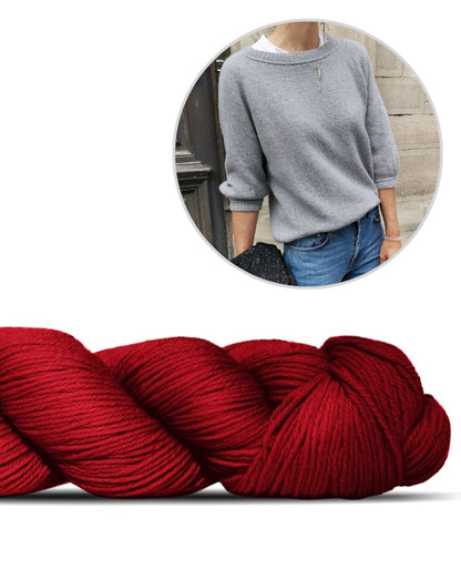 Freestyle Sweater | Basic Pullover mit Cheeky Merino Joy von Rosy Green Wool