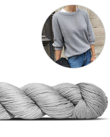 Freestyle Sweater | Basic Pullover mit Cheeky Merino Joy von Rosy Green Wool