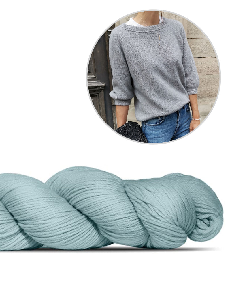 Freestyle Sweater | Basic sweater with Cheeky Merino Joy from Rosy Green Wool 