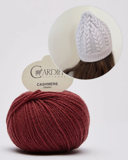 Fresno Hat | extra weiches Zopfmuster aus Classic Cashmere von Cardiff