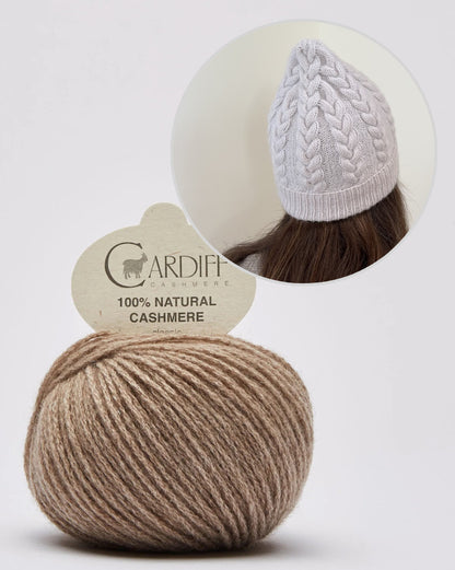 Fresno Hat | extra weiches Zopfmuster aus Classic Cashmere von Cardiff