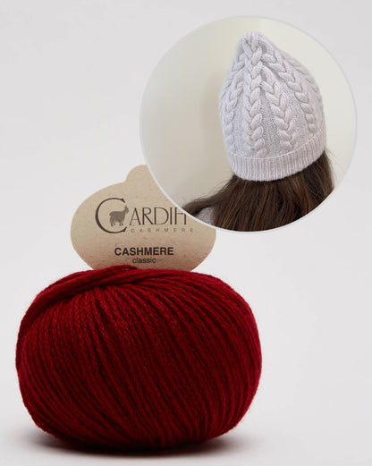 Fresno Hat | extra weiches Zopfmuster aus Classic Cashmere von Cardiff