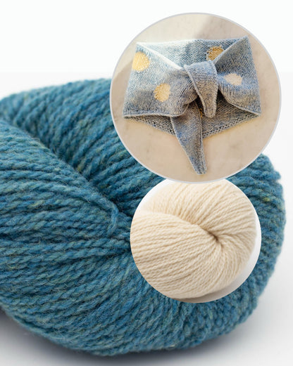 Fri Scarf | strahlende Punkte aus Semilla Melange von BC Garn