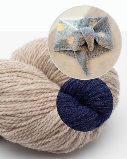 Fri Scarf | strahlende Punkte aus Semilla Melange von BC Garn