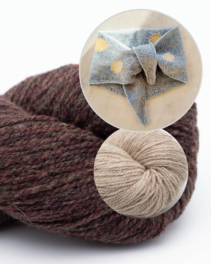 Fri Scarf | strahlende Punkte aus Semilla Melange von BC Garn