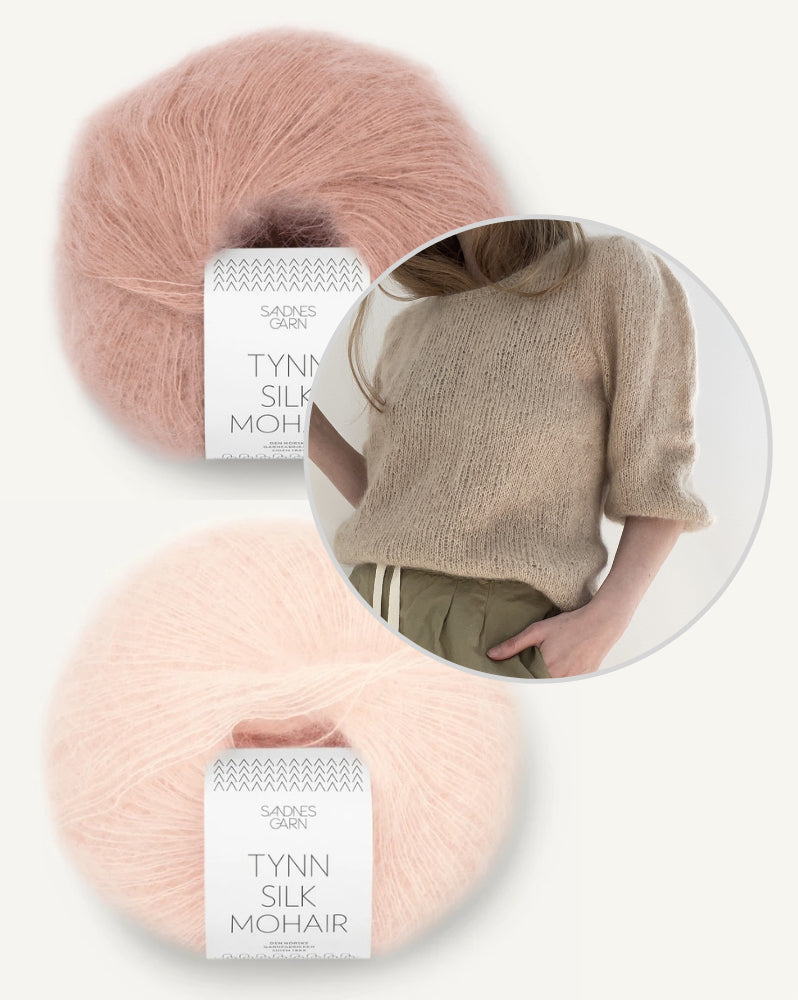 LeKnit Gabi Blouse mit Tynn Silk Mohair zweifädig 9