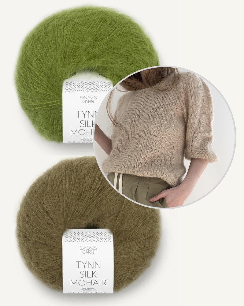 LeKnit Gabi Blouse mit Tynn Silk Mohair zweifädig 12