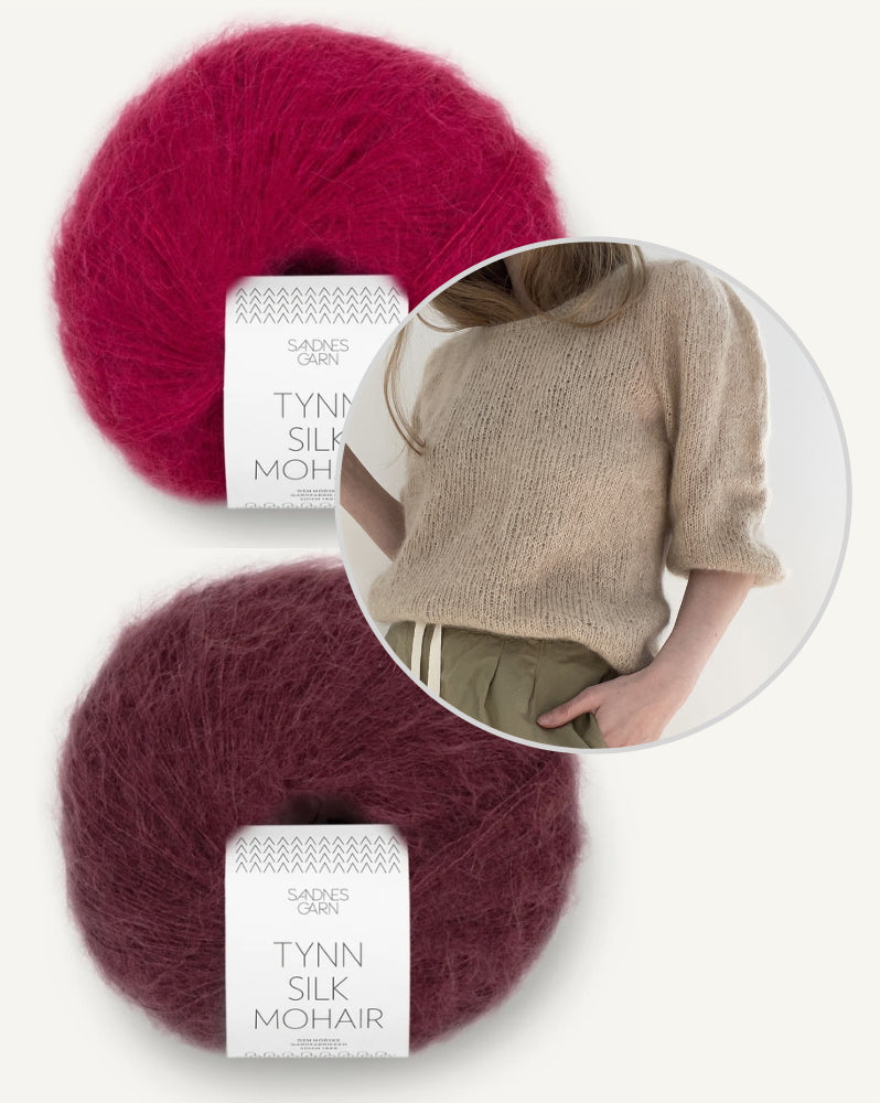 LeKnit Gabi Blouse mit Tynn Silk Mohair zweifädig 11