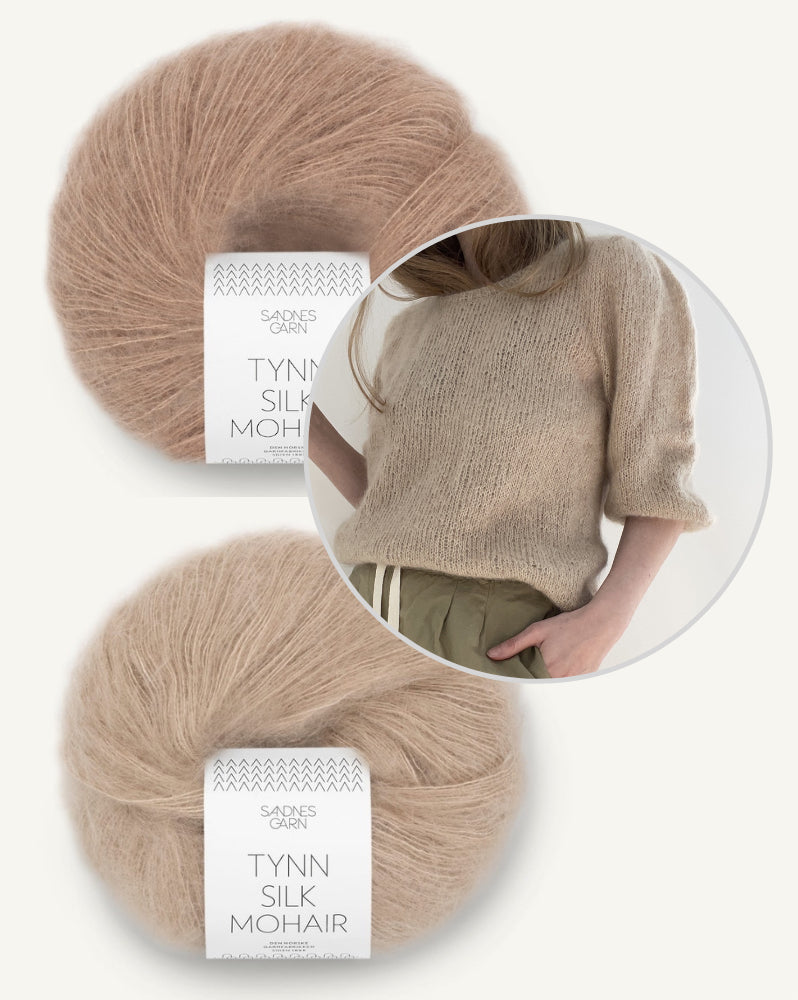 LeKnit Gabi Blouse mit Tynn Silk Mohair zweifädig 8