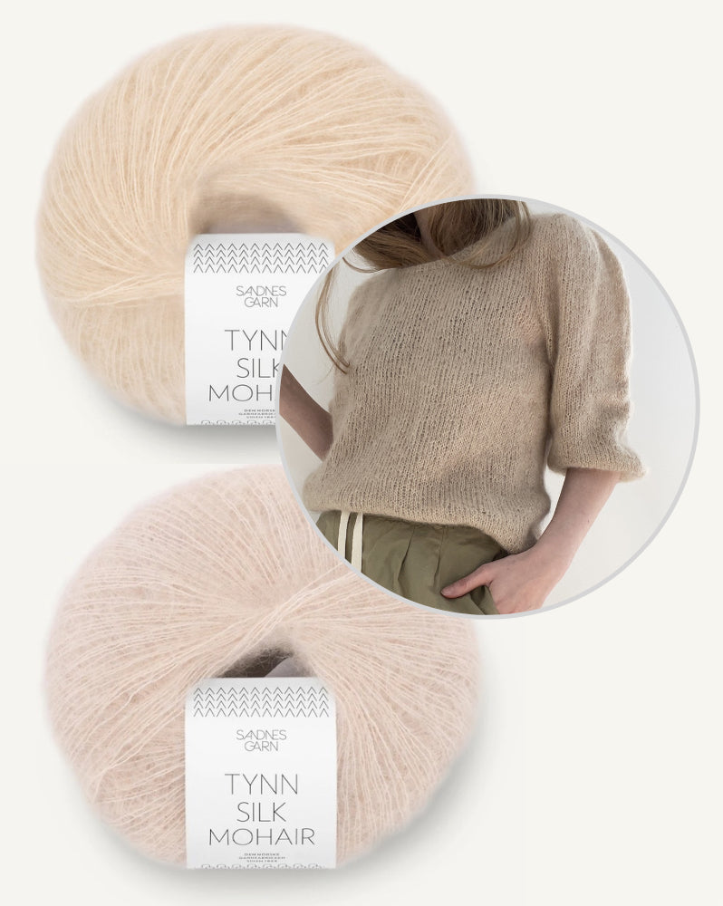LeKnit Gabi Blouse mit Tynn Silk Mohair zweifädig 7