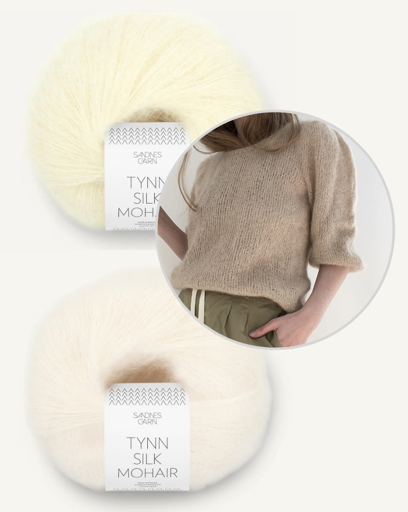 LeKnit Gabi Blouse mit Tynn Silk Mohair zweifädig 10