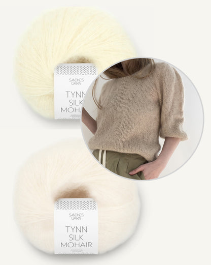 LeKnit Gabi Blouse mit Tynn Silk Mohair zweifädig 10