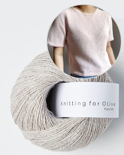 Gaia Tee | super Basic aus Pure Silk von Knitting for Olive