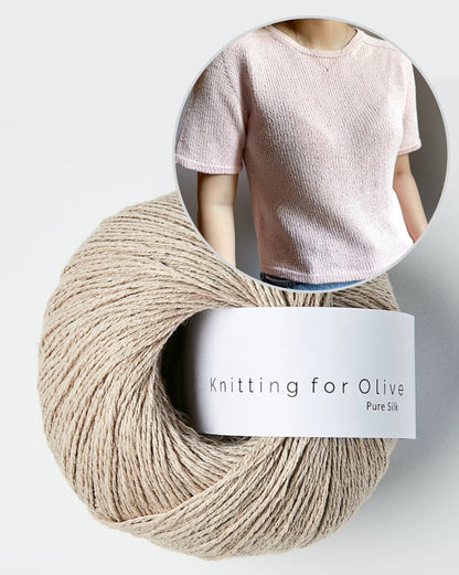 Gaia Tee | super Basic aus Pure Silk von Knitting for Olive