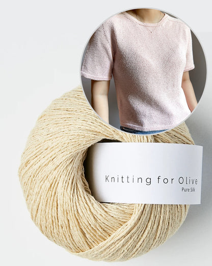 Gaia Tee | super Basic aus Pure Silk von Knitting for Olive
