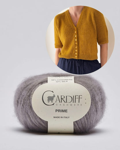 Aris Blouse | Kaschmir und Seide mit Prime von Cardiff Cashmere