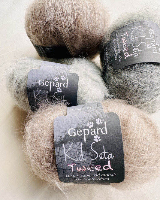 Gepard Garn Kid Seta Tweed