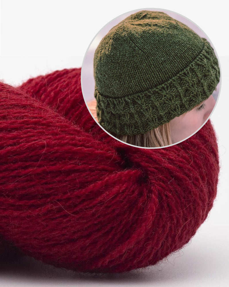Greenermakes Ginkgo Biloba Hat mit Bio Shetland von BC Garn 7