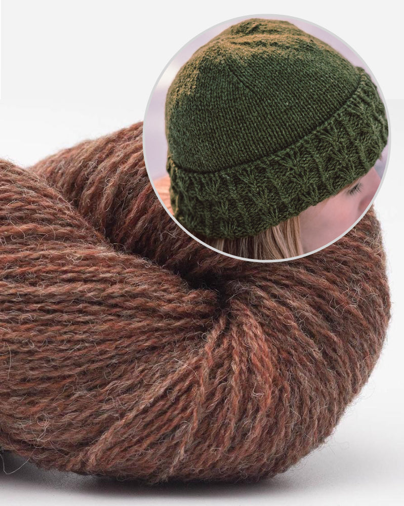 Greenermakes Ginkgo Biloba Hat mit Bio Shetland von BC Garn 9