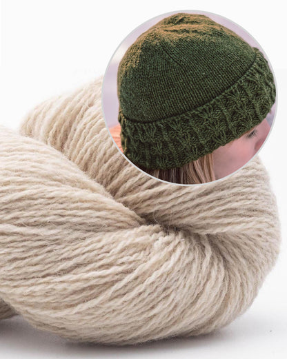 Greenermakes Ginkgo Biloba Hat mit Bio Shetland von BC Garn 5