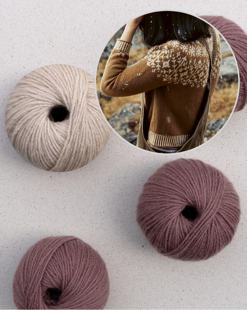The Petite Knitter Glacial Jumper aus Arctic Knits mit Bio Cashmere 6/28 von Pascuali 6