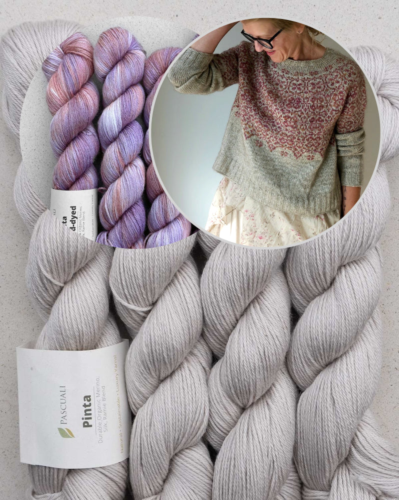 Golden Poppy Sweater | sarte blomster af Pinta fra Pascuali